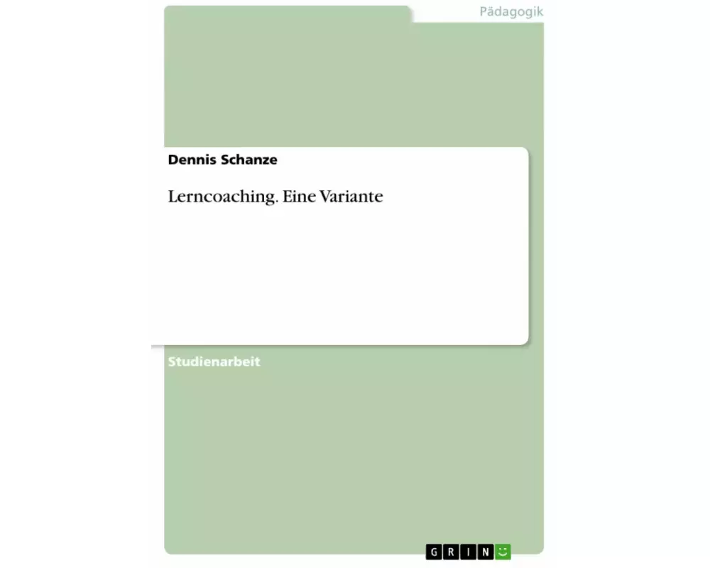 Lerncoaching. Eine Variante