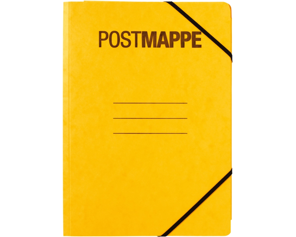 PAGNA Postmappe A4 24005-05 Pressspan,Eckspanngummi gelb