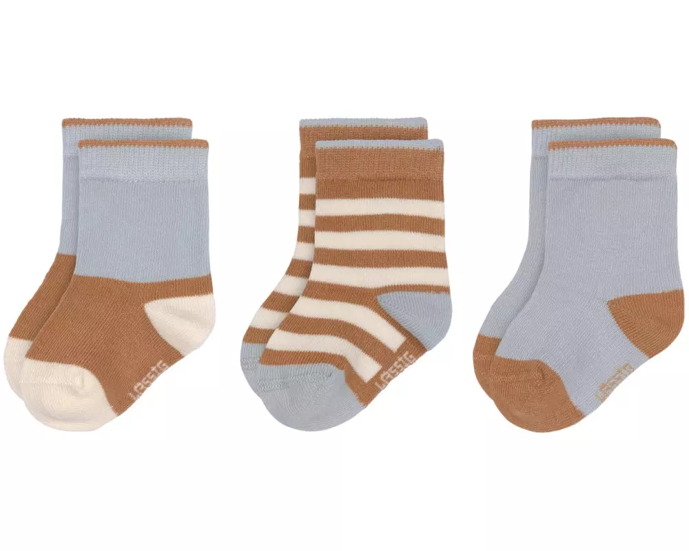 Lässig Socken 3er-Set Hellblau Caramel Gr. 23 - 26