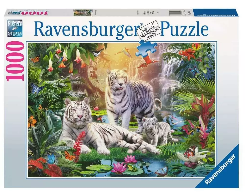 Ravensburger Puzzle Familie der Weissen Tiger