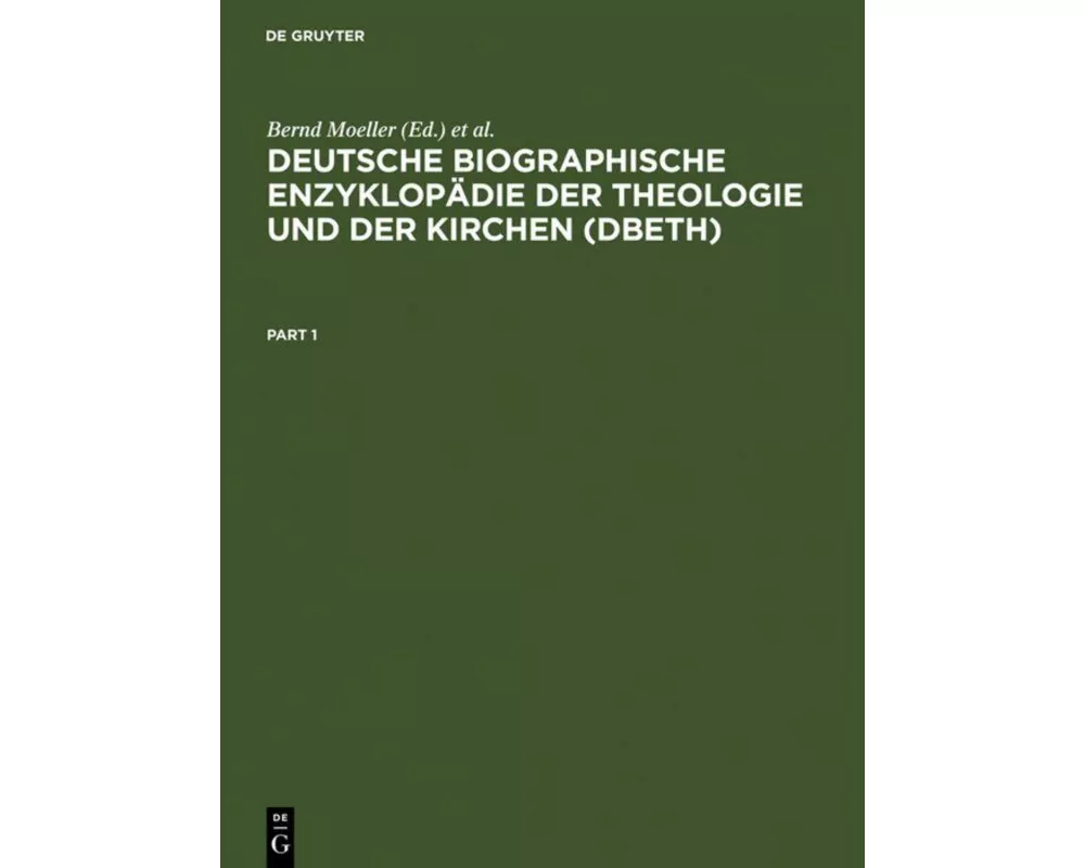 Deutsche Biographische Enzyklopädie der Theologie und der Kirchen (DBETh)