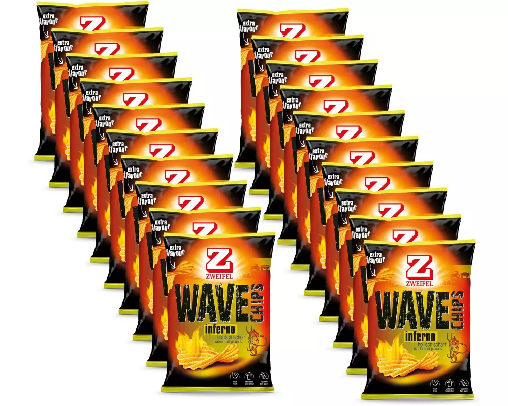 Zweifel Wave Chips Inferno 20 x 30 g