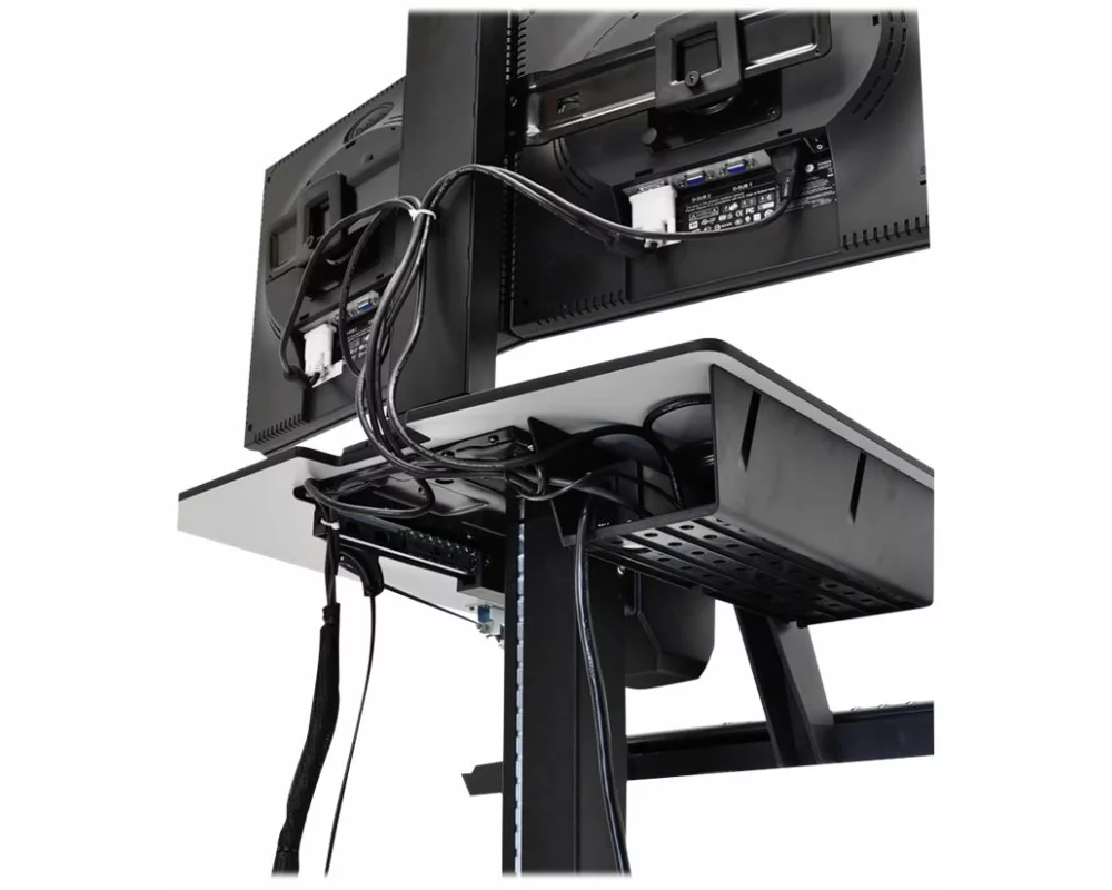ERGOTRON roll stand, WorkFit-C, Single Sit-Stand Workstation, adjustable 63cm, 30 inch, 14,7kg, VESA 75x75+100x100mm