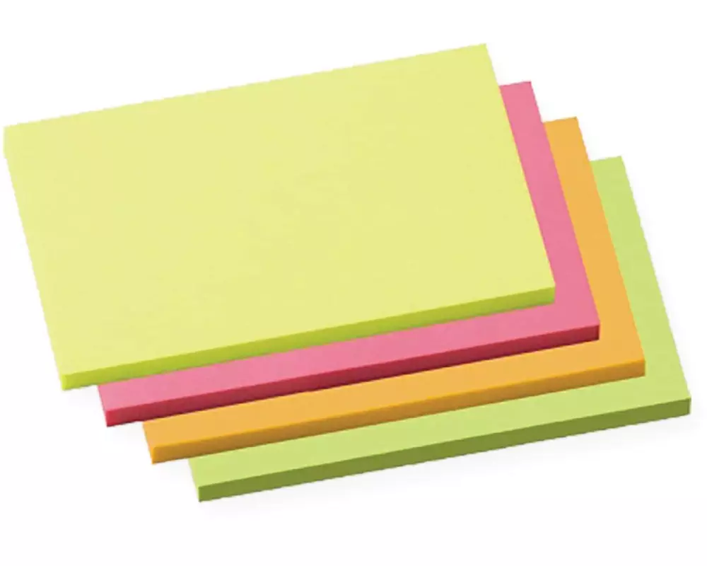 Soennecken Notizzettel 7.5 x 12.5 cm, 4 x 100 Blätter, Mehrfarbig
