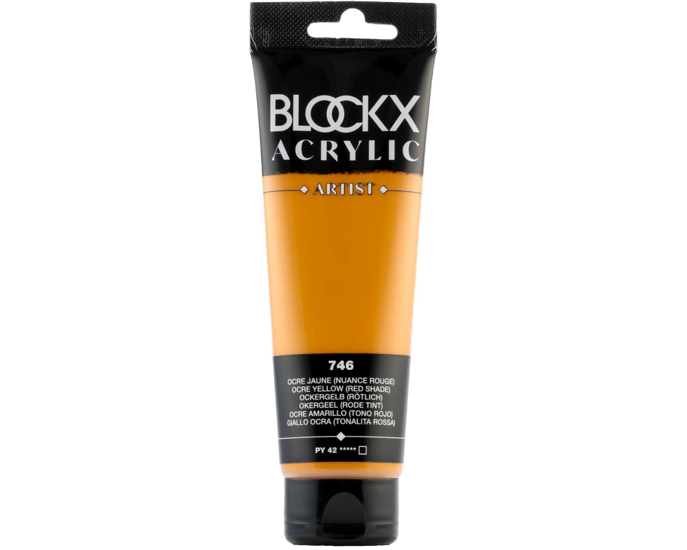 BLOCKX Acrylfarbe 120ml 60746BXC ockergelb rötlich