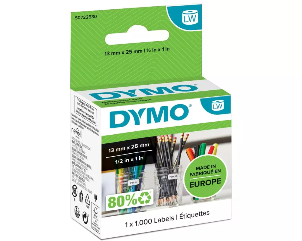 DYMO Etikettenrolle Thermo Direct 13 x 25 mm