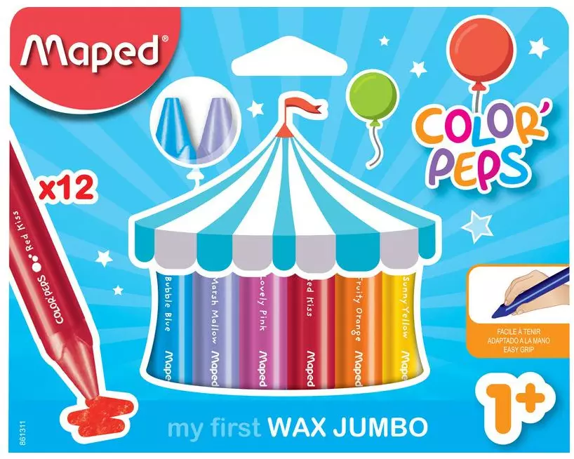 maped Wachsmalstifte Jumbo Color Peps 12 Stück