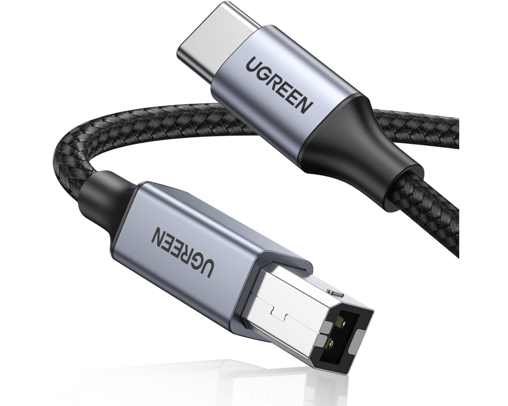 UGREEN Printer Cab. USB-C-USB-B 2.0 80808 3m,Black,BB
