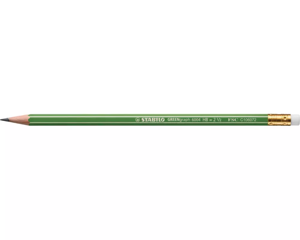 STABILO Bleistift Greengraph HB, Medium (M), Grün