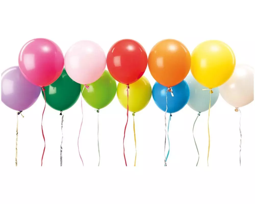 Rico Design Luftballon Ø 30 cm, 12 Stück, Mehrfarbig