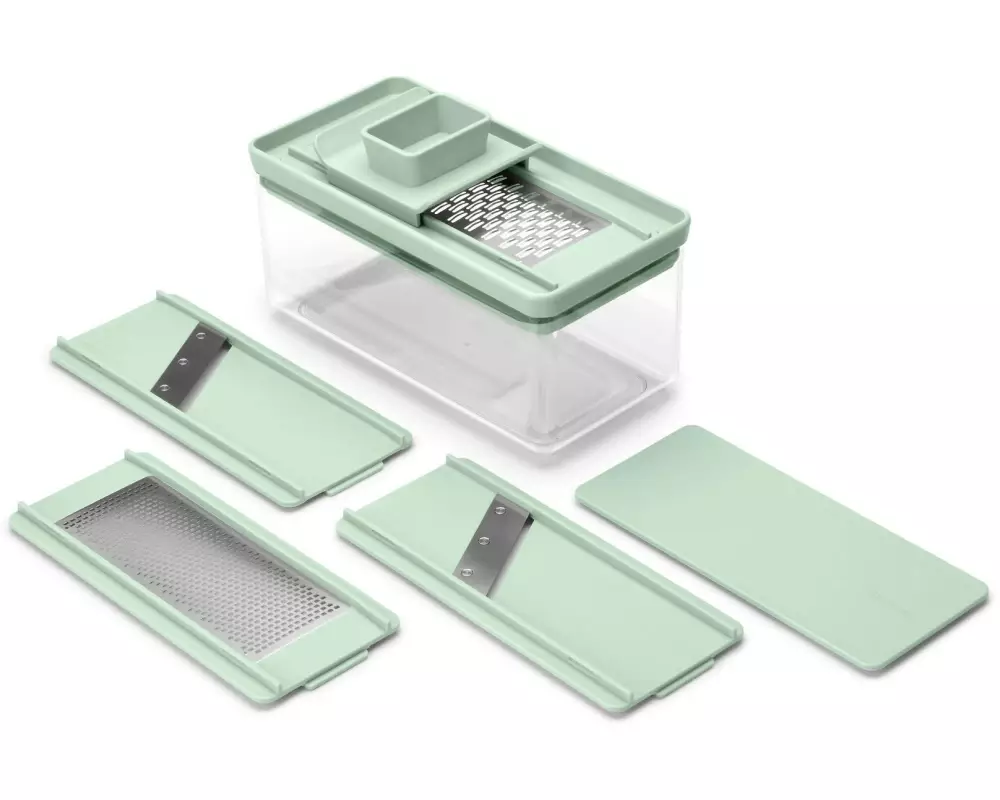 Brabantia Handreibe Tasty+ 5-telig, Grün/Transparent