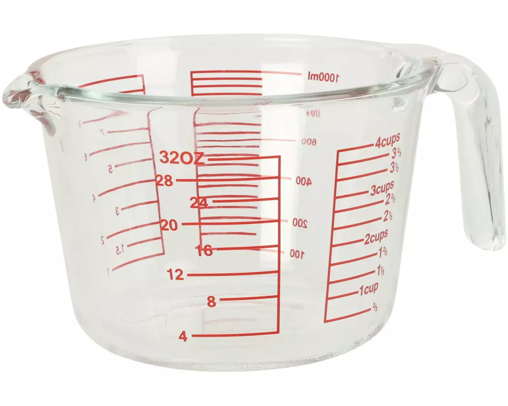 Nize Messbecher LUNU 1 Liter, Transparent