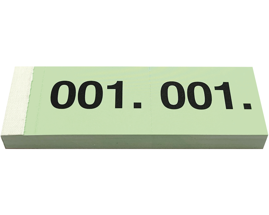 SIMPLEX Garderobenblock 1-100 13074 grün 100 Blatt