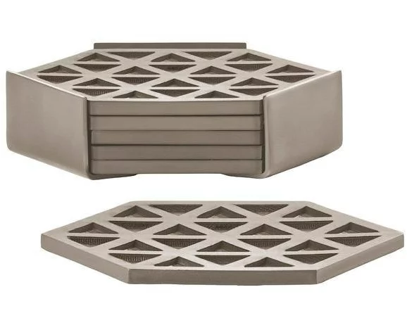 Zone Denmark Glasuntersetzer Triangle 6er Set Taupe