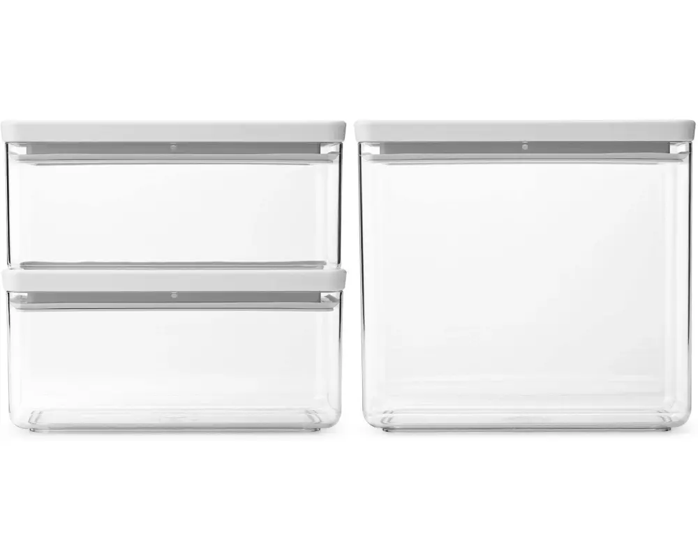 Brabantia Vorratsdose Tasty+ 6.5 l, Transparent/Hellgrau