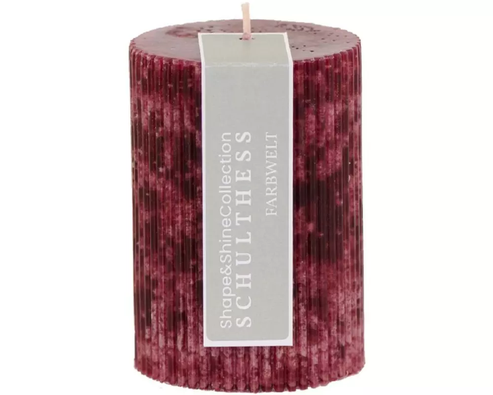 Schulthess Kerzen Kerze Shape & Shine, 7 x 10 cm, Bordeaux