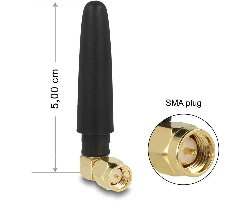 Delock LTE Antenne SMA 2 dBi Rundstrahl