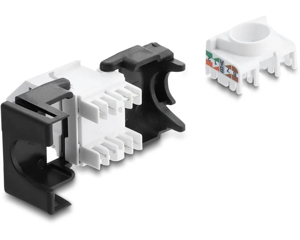 Delock Keystone-Modul RJ45 Buchse zu LSA 45°