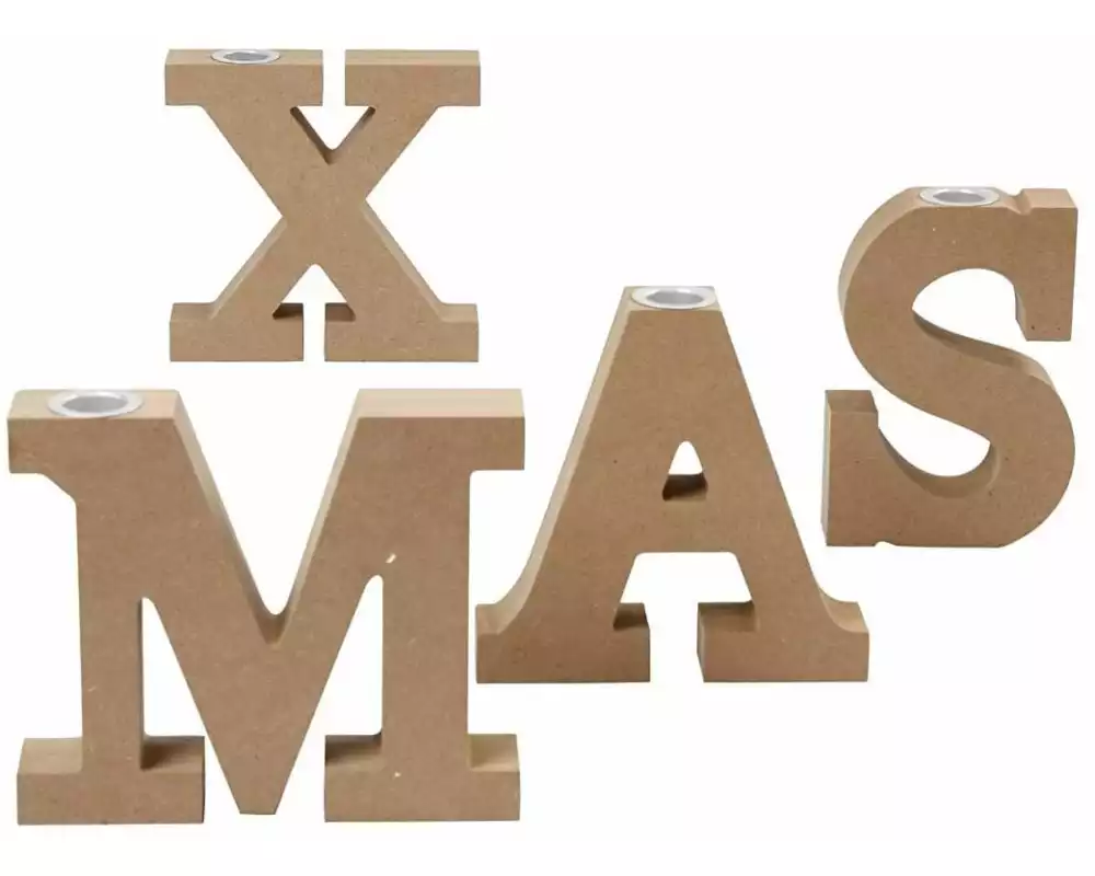 Creativ Company Deko Kerzenhalter 4 Stück, Höhe: 14.5 cm