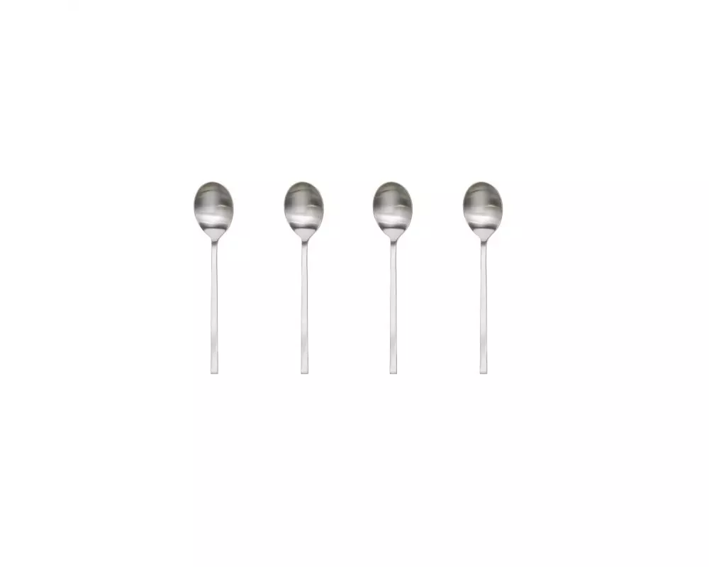 OYOY Kaffeelöffel Yuka 4 Stück, Silber