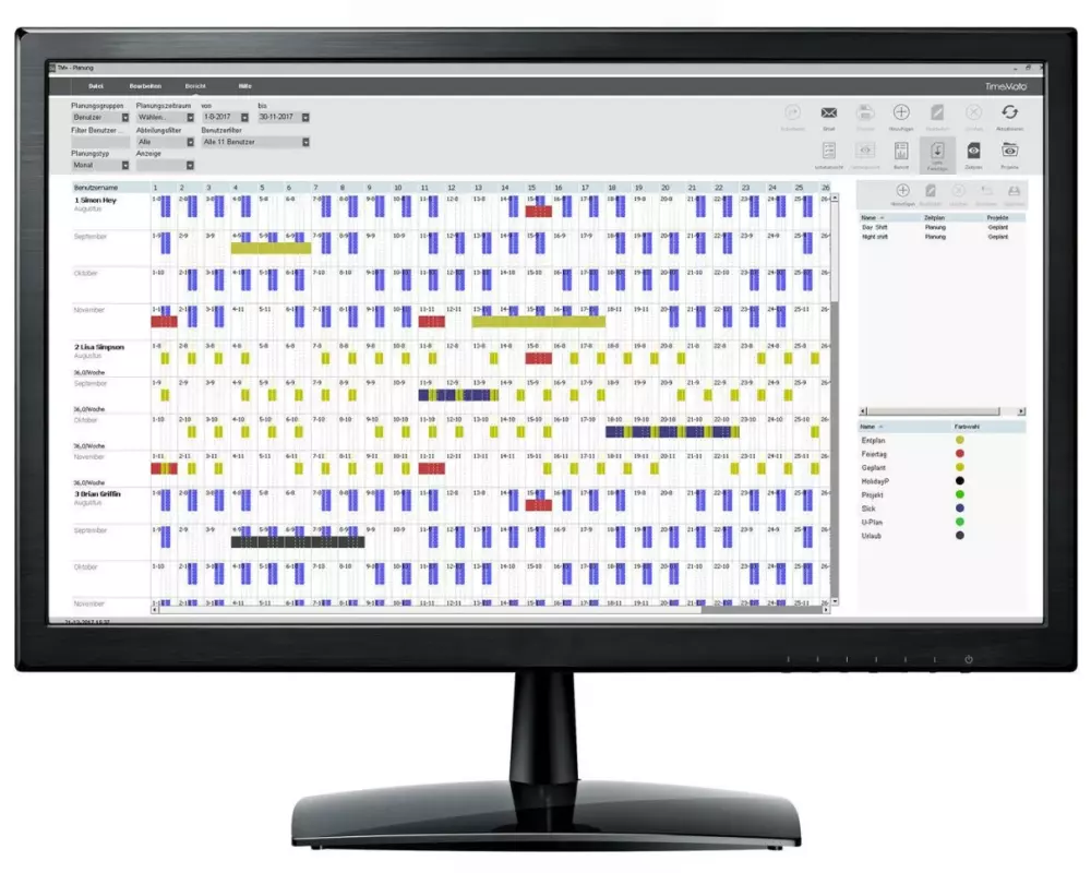 TimeMoto Personalverwaltungssystem Timemoto PC Plus