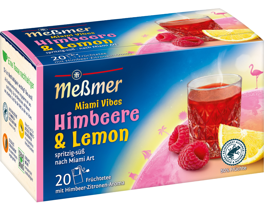 MESSMER Miami Vibes Himbeer-Lemon 10703800 Beutel 2.5g, 20 Stk.