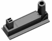 BACHAMNN DESK2 Adhesive Base Set Inox lacquered