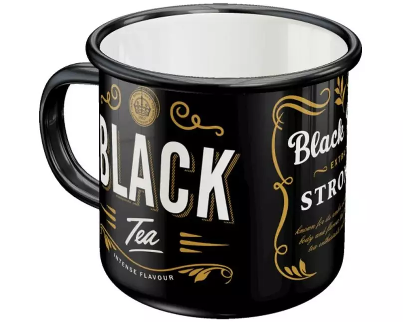 Nostalgic Art Universaltasse Black Tea 360 ml, 1 Stück, Schwarz