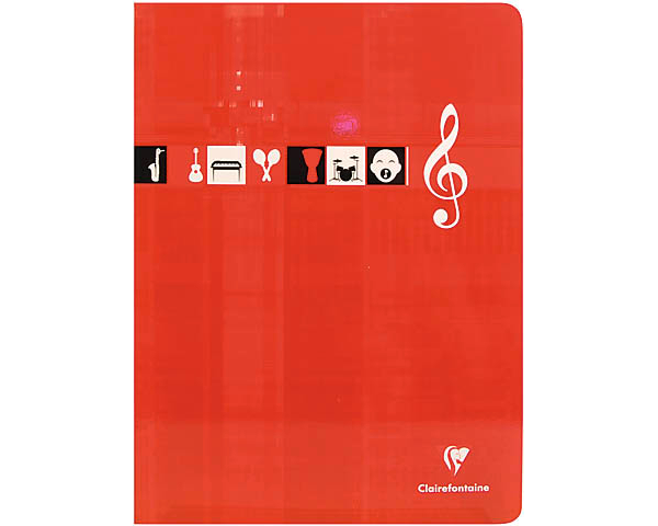 CLAIREFONTAINE Musikheft A4 3117 weiss 24 Blatt