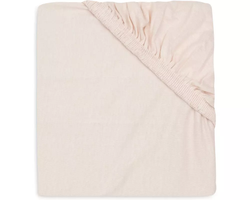 Jollein Spannbettlaken Jersey Wild Rose–2 Stück 150 x 75 cm, Pink