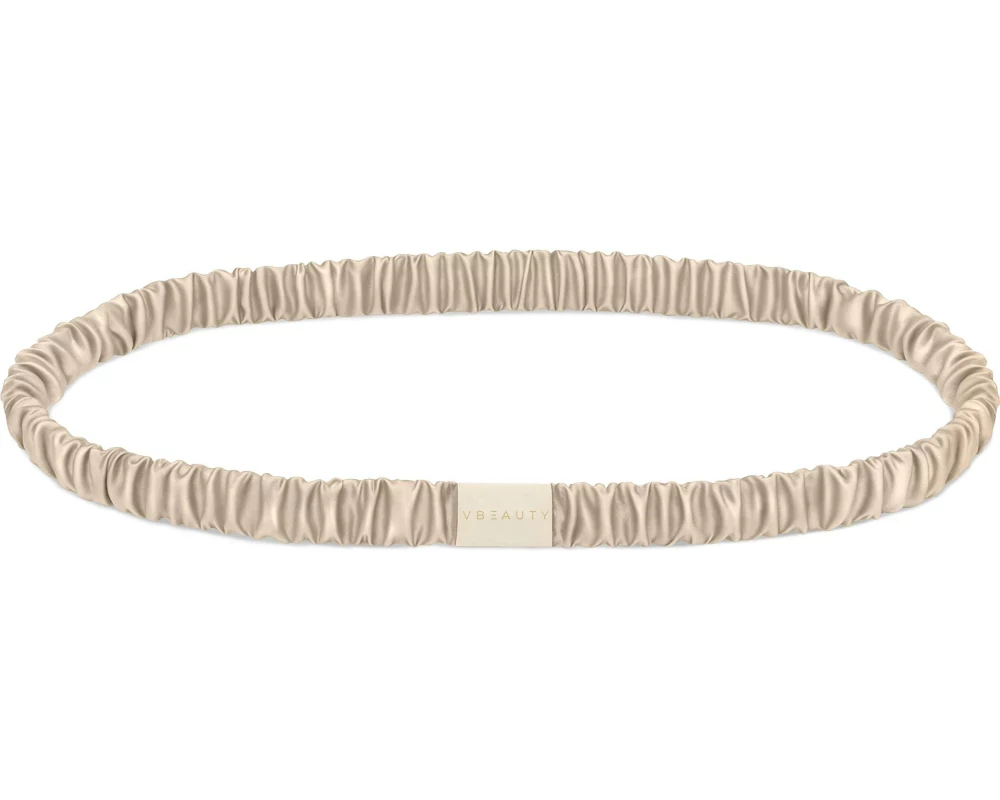 VBEAUTY Haarband Seiden Skinny Champagner