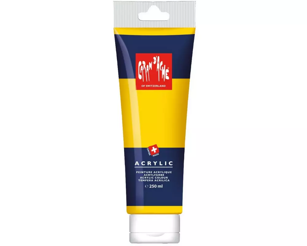 Caran d'Ache Acrylfarbe 250 ml, Goldgelb
