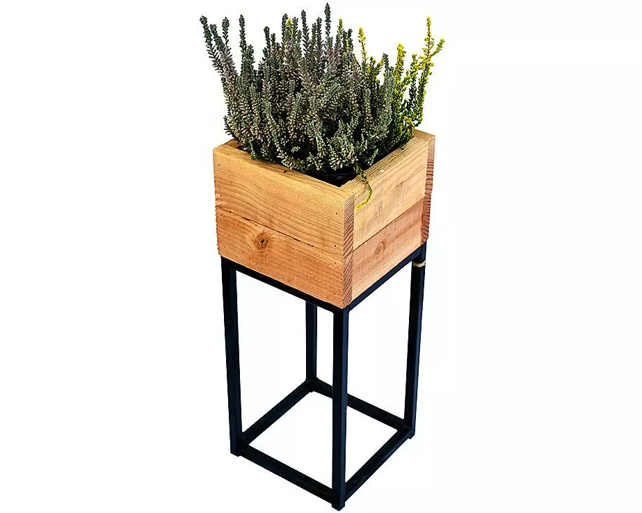Innovesta Blumenkasten mit Untergestell 20 x 20x 50 cm