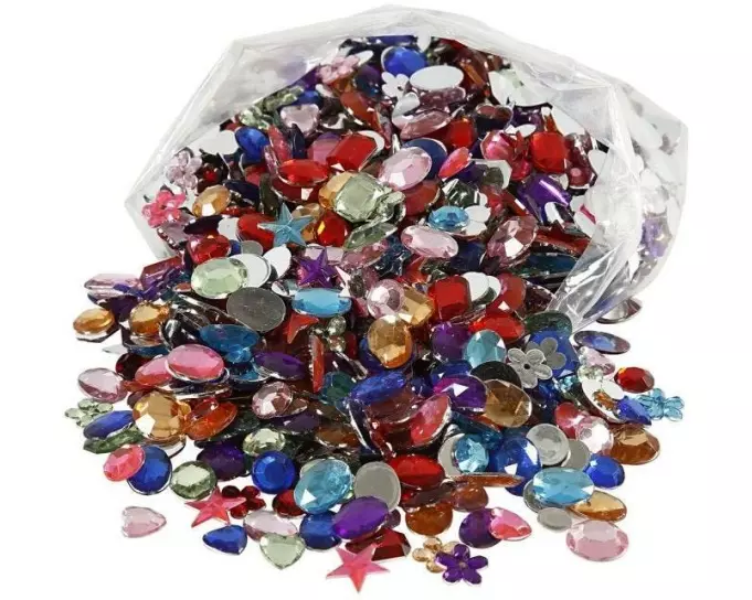 Creativ Company Schmucksteine 1600 Stück, Mehrfarbig