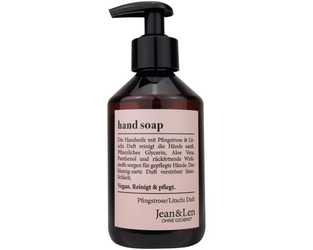 Jean & Len Flüssigseife Pfingstrose und Litschi 250 ml