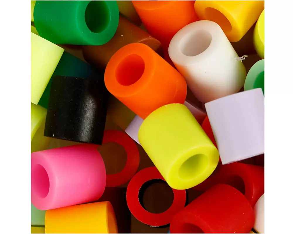 Creativ Company Bügelperlen-Set Jumbo ∅ 10 mm, Loch 5.5 mm, 2450 Stück