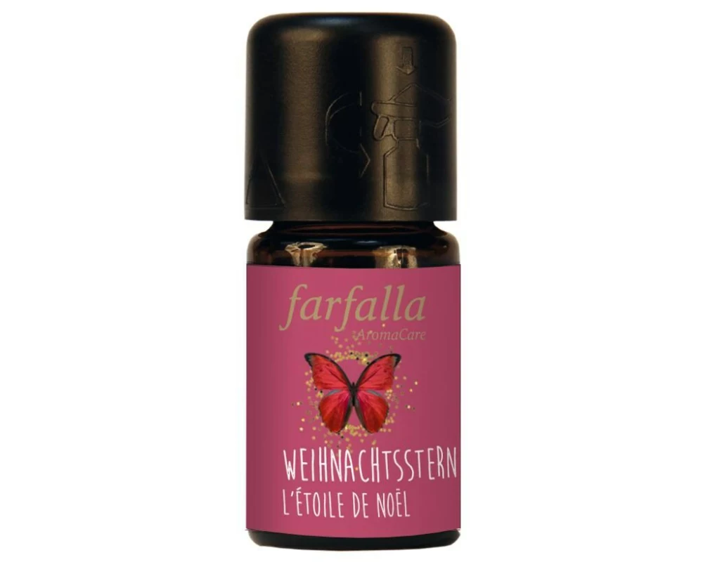 Farfalla Geschenkset Weihnachtsstern Aromamischung 5 ml & Duftstein
