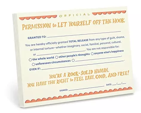 Em & Friends Permission to Let Yourself Off the Hook Notepad