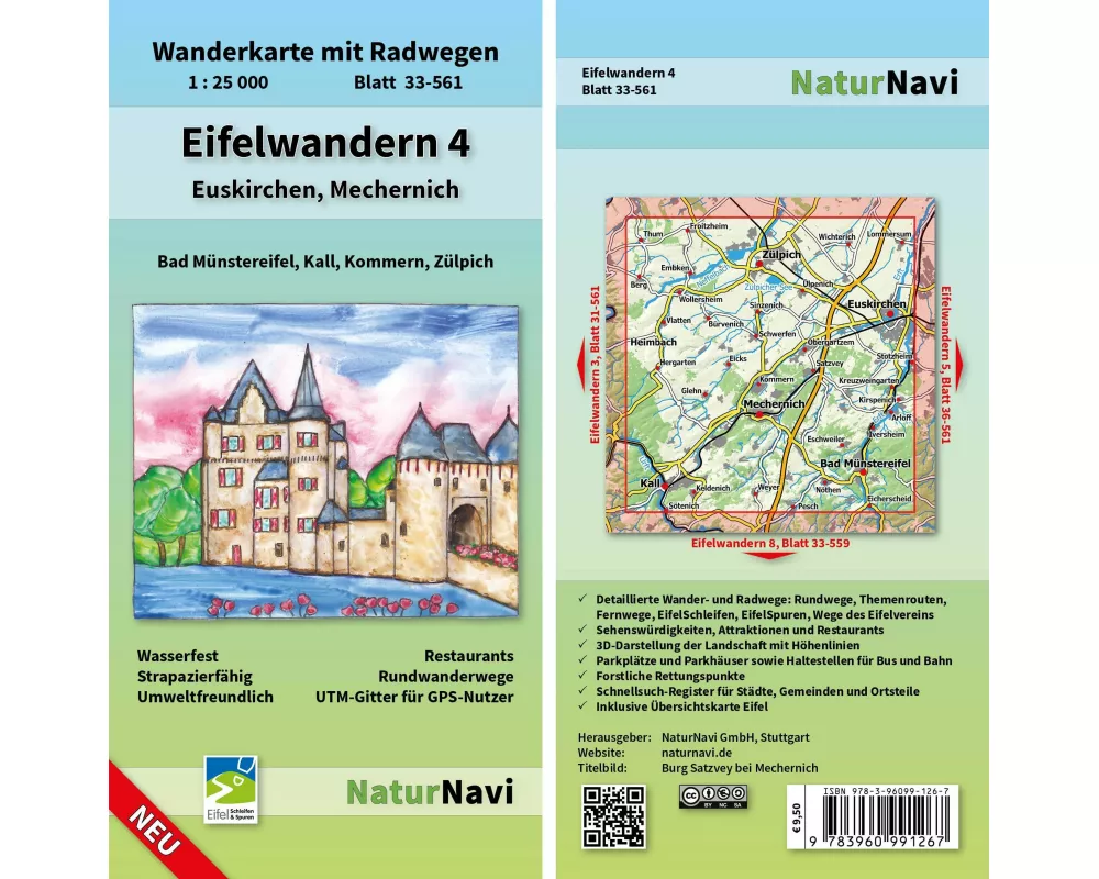 Eifelwandern 4 - Euskirchen, Mechernich 1 : 25 000