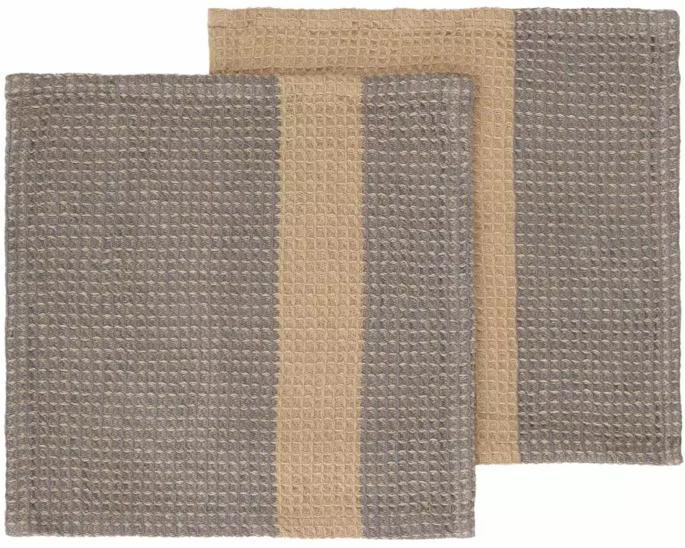 Blomus Abwaschlappen Gano 2 Stück, Beige/Grau