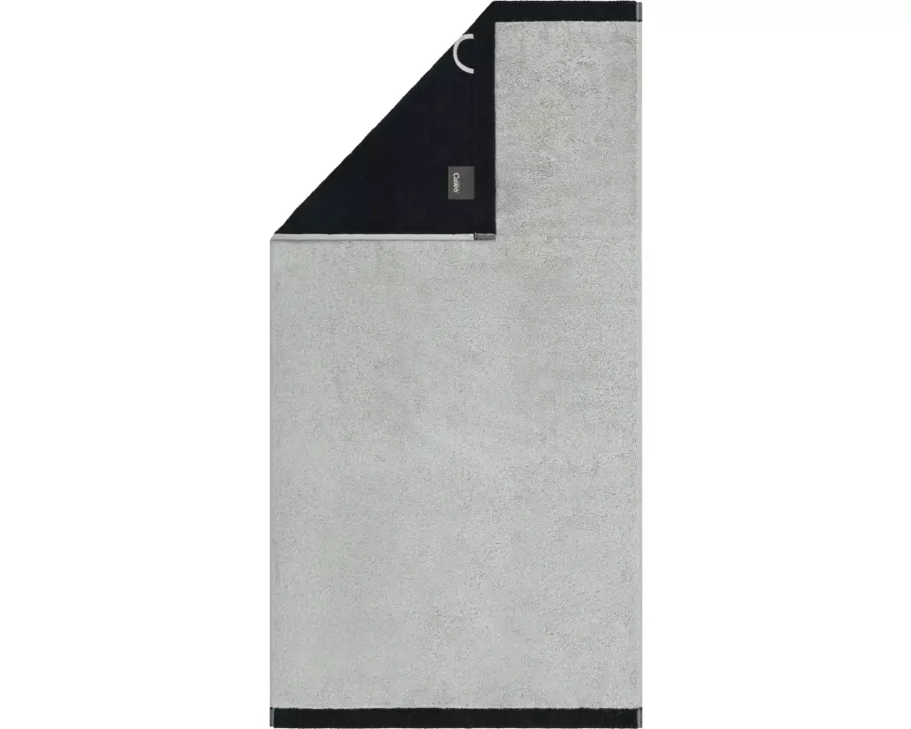 Cawö Duschtuch Lifestyle Splash 70 x 140 cm, Platin/Schwarz