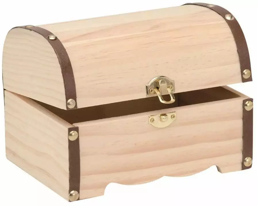 Glorex Holzartikel Schatztruhe