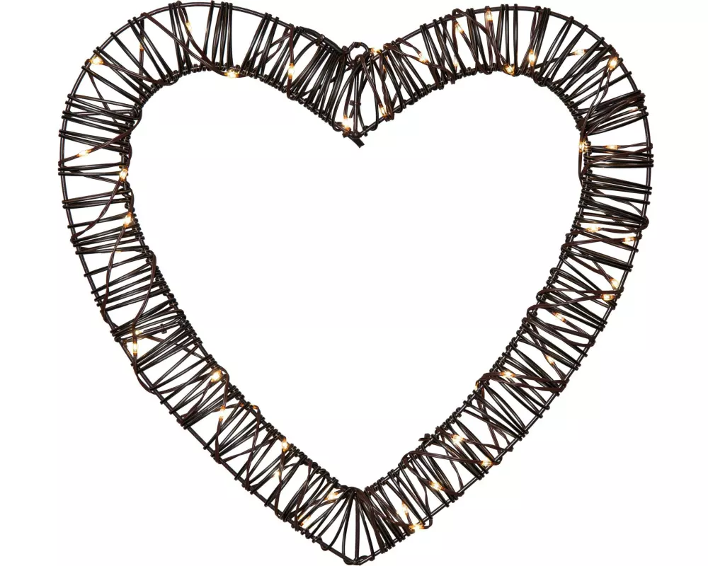 Star Trading Aussendekoration Vicke Heart, Warmweiss