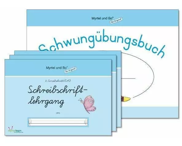 "Myrtel und Bo" - Klasse 1 - Paket: Schreibschriftlehrgang - Heft 1 - 4 - SAS