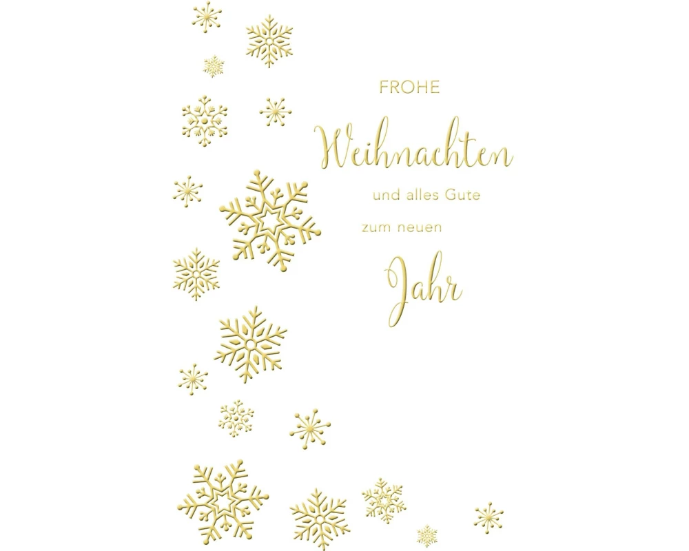 ABC Weihnachtskarte Frohe Weihnachten B6