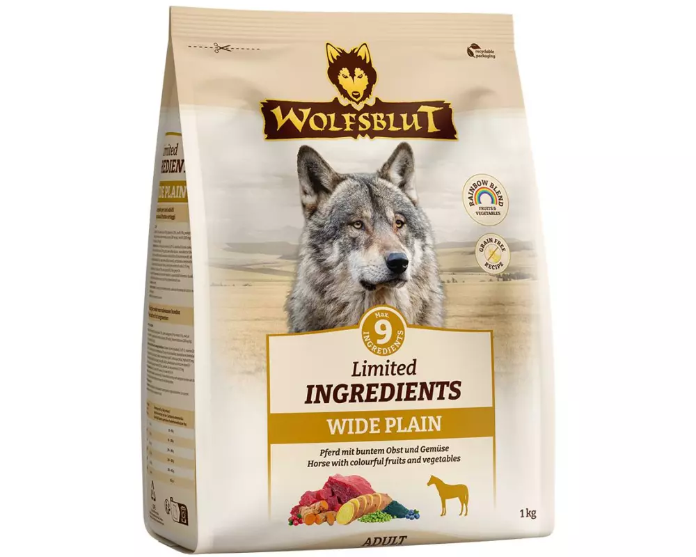 Wolfsblut Trockenfutter Adult Wide Plain 1 kg