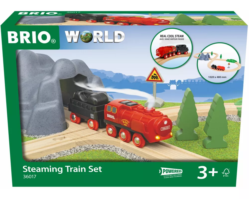 BRIO World - Batterie-Dampflok Set