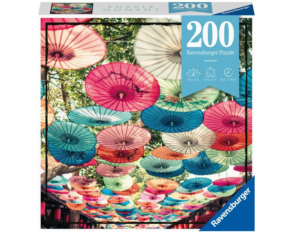 Erwachsenenpuzzle 200 Teile - Regenschirme
