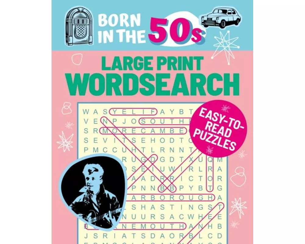 Born in the 50s Large Print Wordsearch