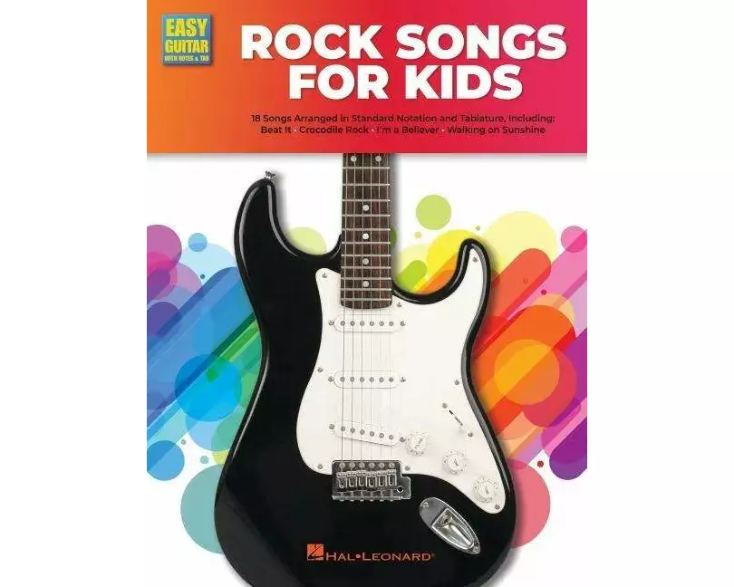 Rock Guitar Songs for Kids: Easy Guitar with Notes & Tab Songbook